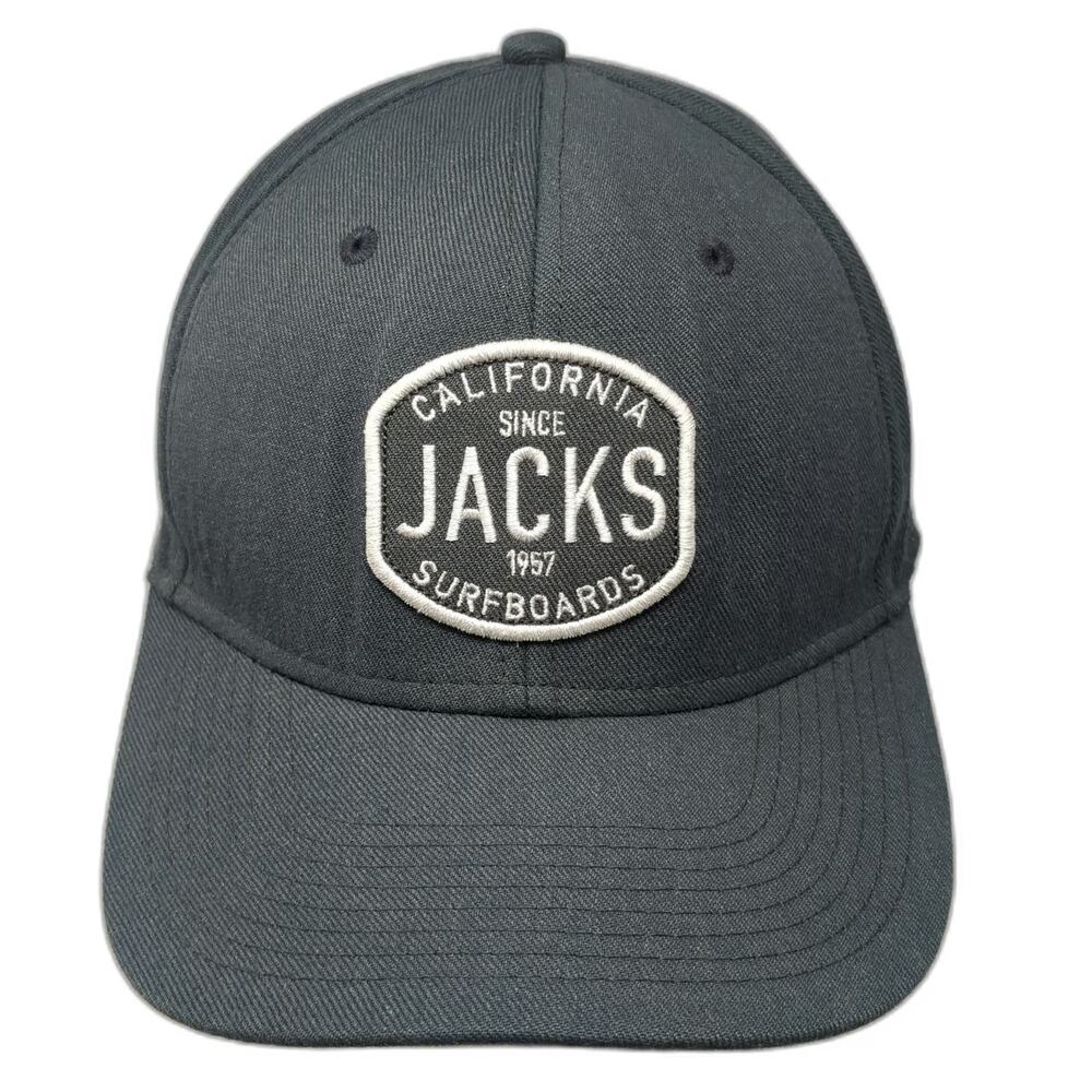 Jacks Surfboards Snapback Gray One Size Hat Wool Blend California Since 1957